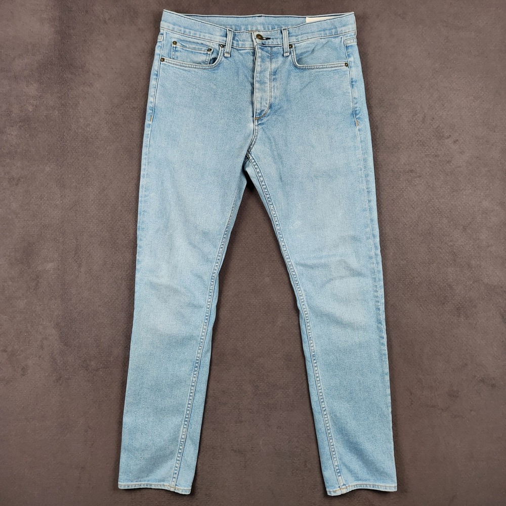 Rag & Bone Fit 2 Slim Jeans Mens 34 Winthrop Light Wash Blue USA M1223K158WTP